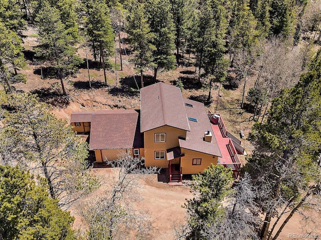 10852 Conifer Mountain Rd, Conifer, CO 80433 - aerial view of property and surrounding area