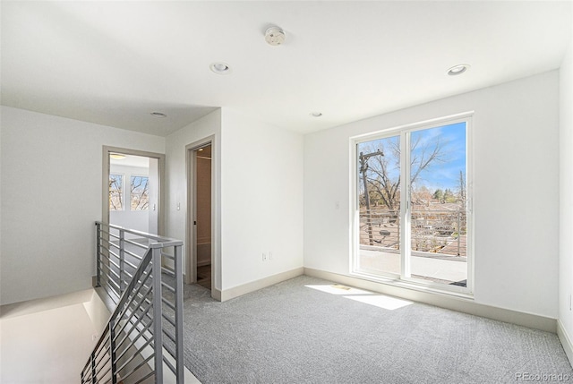 822 Fairfax St, Denver, CO 80220 - carpeted spare room with a smoke detector and recessed lighting