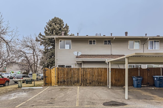 view of rear view of property