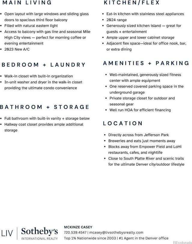 2240 N Clay St Unit 309, Denver, CO 80211 - view of miscellaneous property collateral