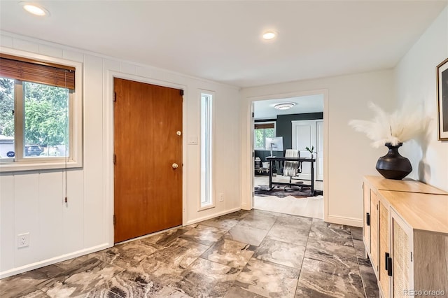 845 Everett St, Lakewood, CO 80215 - foyer entrance featuring recessed lighting and baseboards