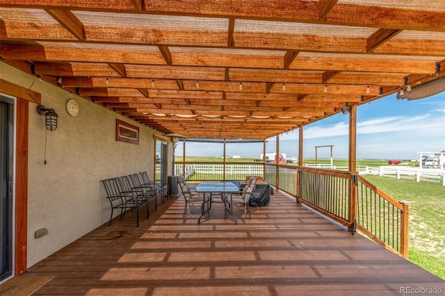 46303 E 106th Ave, Bennett, CO 80102 - sunroom with outdoor dining space