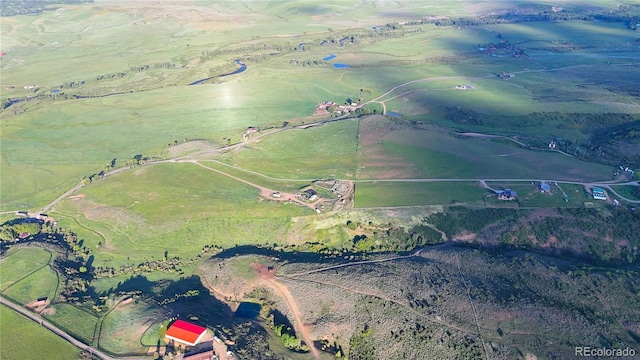 26000 Wheeler Creek Ln, Steamboat Springs, CO 80487 - aerial view of property's location with rural landscape
