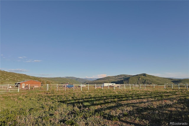 26000 Wheeler Creek Ln, Steamboat Springs, CO 80487 - view of yard with a mountain view and a view of rural / pastoral area