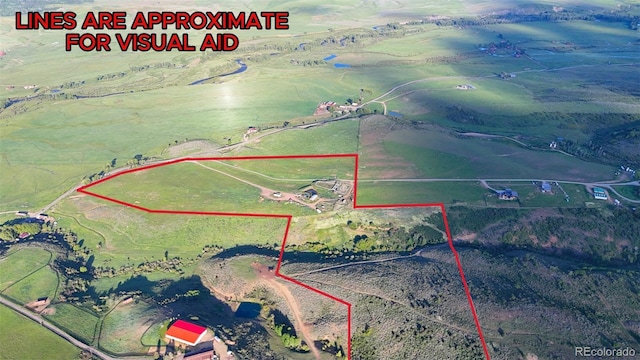 26000 Wheeler Creek Ln, Steamboat Springs, CO 80487 - map / location with property boundaries highlighted