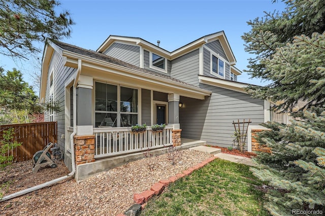 11321 Mesa Verde Pl, Parker, CO 80138 - view of front of house featuring covered porch