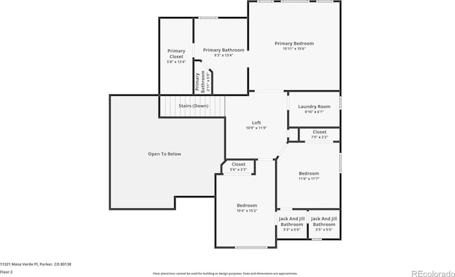 11321 Mesa Verde Pl, Parker, CO 80138 - room layout