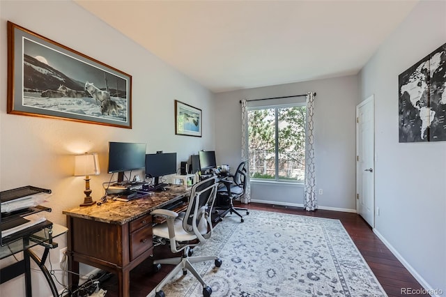 11321 Mesa Verde Pl, Parker, CO 80138 - office space featuring wood finished floors and baseboards