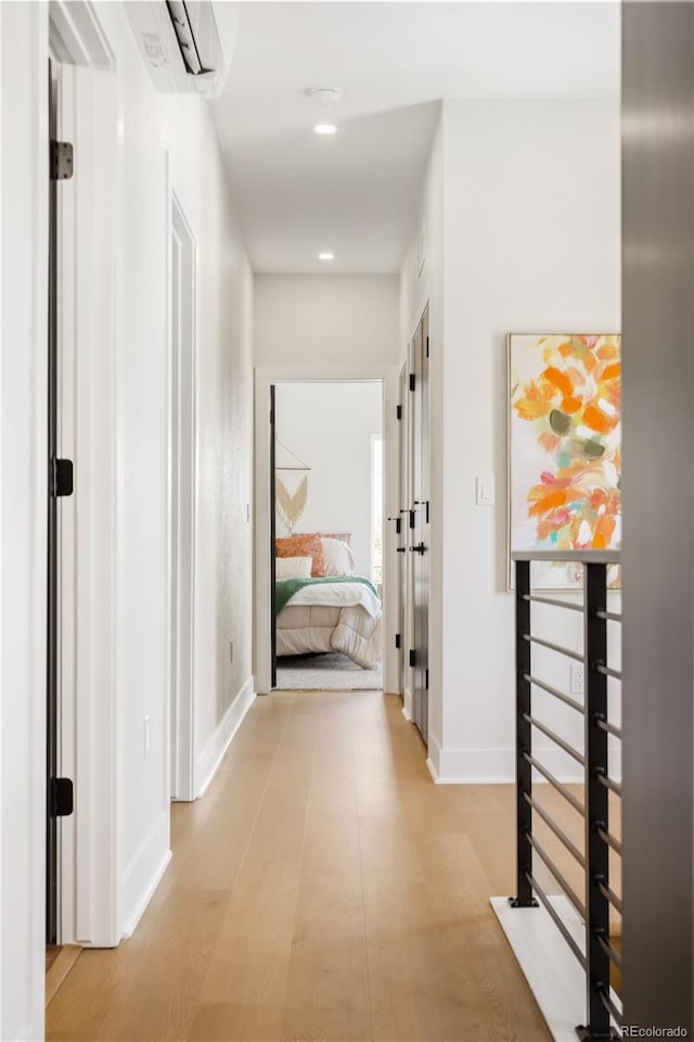 3295 Lawrence St, Denver, CO 80205 - hall featuring baseboards and recessed lighting
