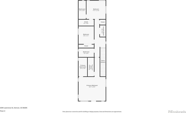 3295 Lawrence St, Denver, CO 80205 - view of floor plan / room layout