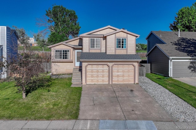 3730 Hazelwood Ct, Colorado Springs, CO 80918 - split level home with driveway and a garage