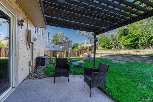 3730 Hazelwood Ct, Colorado Springs, CO 80918 - view of patio featuring a pergola