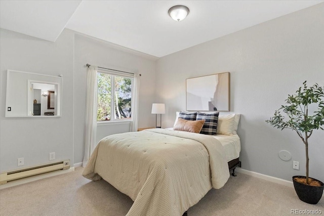 828 Rabbit Run Dr, Golden, CO 80401 - bedroom with a baseboard heating unit and carpet flooring