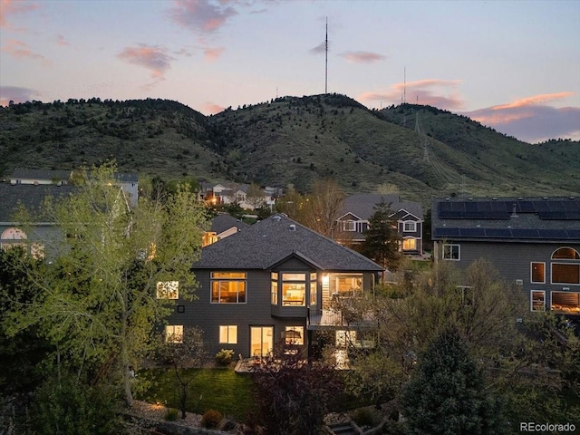 828 Rabbit Run Dr, Golden, CO 80401 - back of house featuring a mountain view
