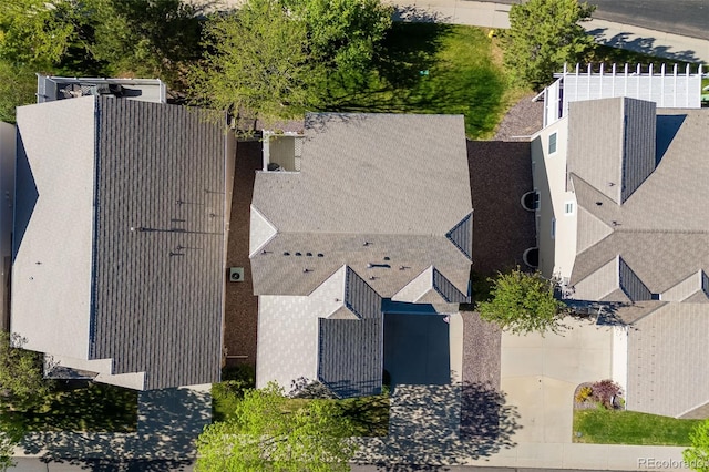 view from above of property