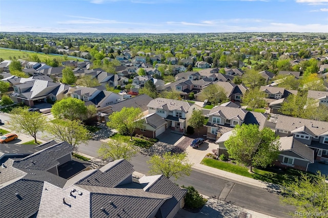 aerial perspective of suburban area