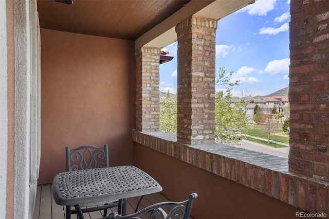 view of balcony
