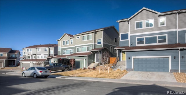 view of property featuring a garage