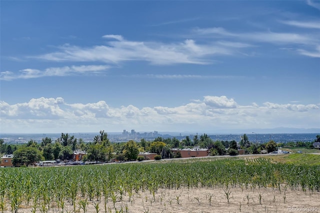 exterior space with a rural view