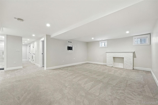 474 S Vine St, Denver, CO 80209 - basement with carpet and recessed lighting