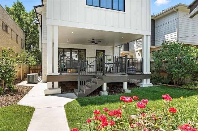 474 S Vine St, Denver, CO 80209 - deck featuring a ceiling fan