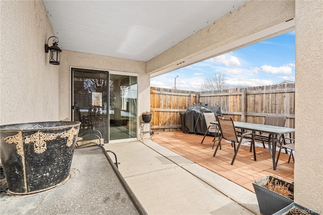 view of patio / terrace with grilling area