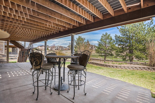 11065 W Rockland Dr, Littleton, CO 80127 - view of patio featuring stairs