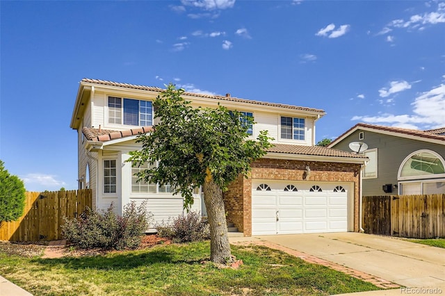 19939 Mitchell Cir, Denver, CO 80249 - traditional home with a tile roof, concrete driveway, and a garage