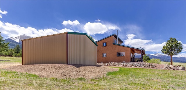 62 Rubel Cir, Westcliffe, CO 81252 - view of home's exterior featuring a mountain view