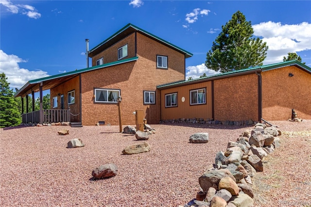 62 Rubel Cir, Westcliffe, CO 81252 - back of property featuring stucco siding