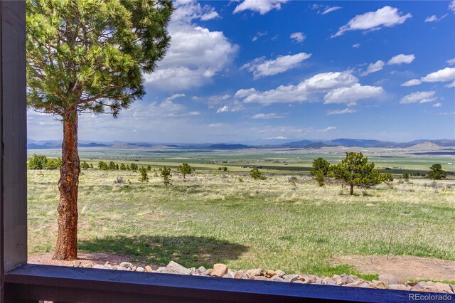 62 Rubel Cir, Westcliffe, CO 81252 - view of yard with a view of countryside and a mountain view