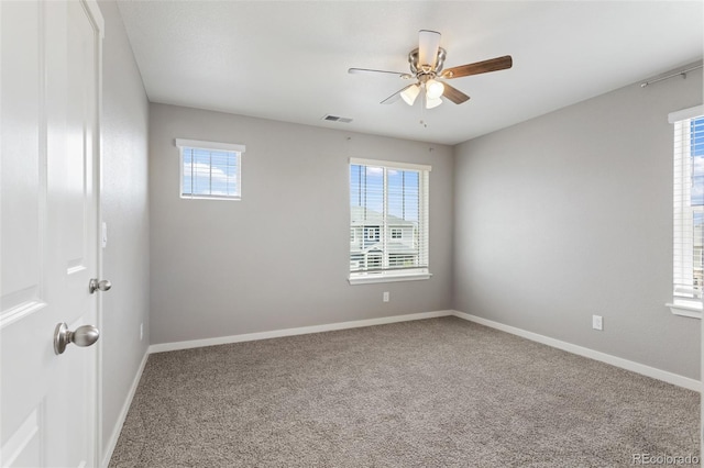 2248 Rosette Ln, Castle Rock, CO 80104 - unfurnished room featuring ceiling fan and carpet flooring