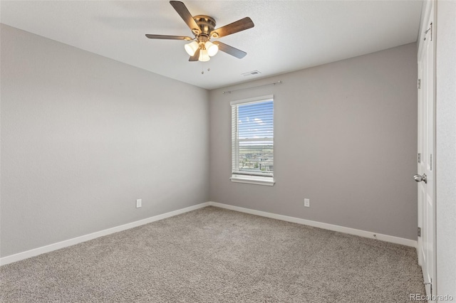 2248 Rosette Ln, Castle Rock, CO 80104 - unfurnished room with a ceiling fan and light carpet