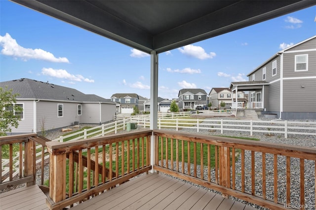 2248 Rosette Ln, Castle Rock, CO 80104 - wooden deck featuring a residential view and a fenced backyard