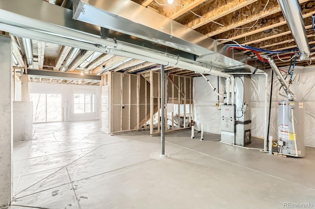 4406 Sidewinder Loop, Castle Rock, CO 80108 - basement featuring water heater and heating unit