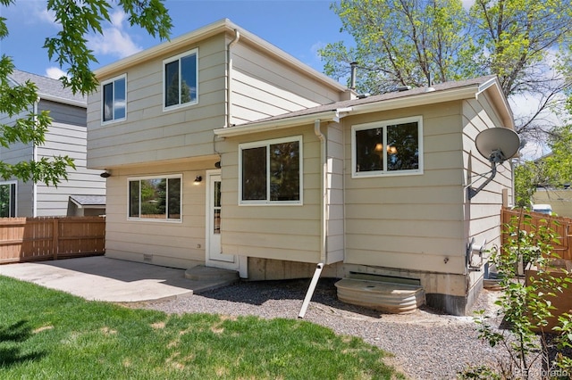 17611 Hoyt Pl, Parker, CO 80134 - back of house with fence, a patio area, and entry steps