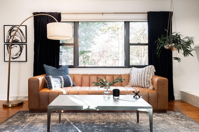 3004 S Niagara Way, Denver, CO 80224 - living room with wood finished floors and baseboards