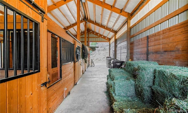view of horse barn