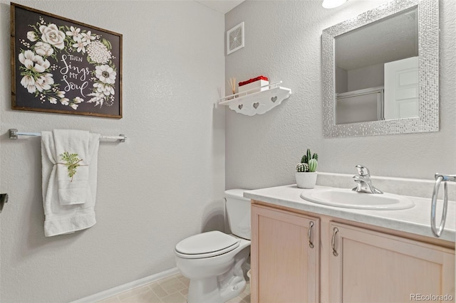 8009 S Algonquian Ct, Aurora, CO 80016 - full bath featuring vanity and a shower with door