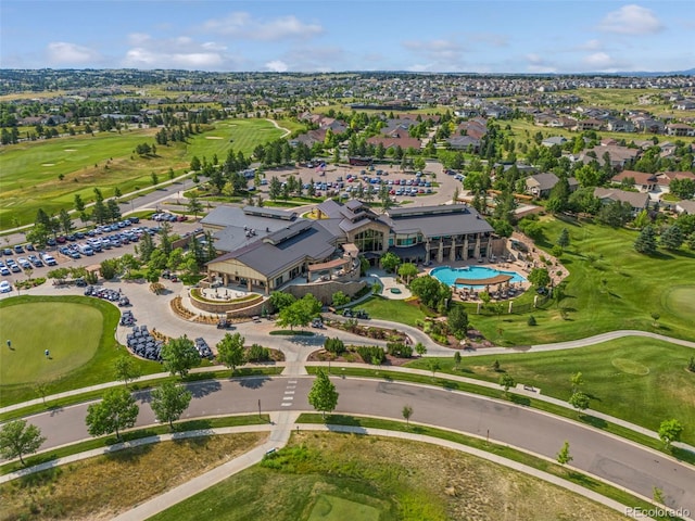 8009 S Algonquian Ct, Aurora, CO 80016 - aerial view of property and surrounding area featuring a local golf course