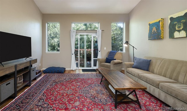 77 Spyglass Ln Unit 77, Silverthorne, CO 80498 - living room featuring wood finished floors