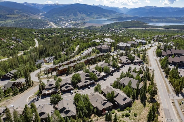 77 Spyglass Ln Unit 77, Silverthorne, CO 80498 - aerial view of residential area with a water and mountain view