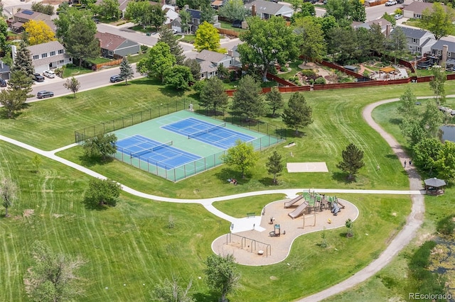 10802 W Indore Dr, Littleton, CO 80127 - aerial view of property and surrounding area featuring nearby suburban area