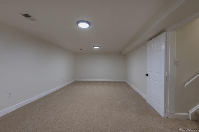 6176 Ammons St, Arvada, CO 80004 - finished basement with light carpet and baseboards