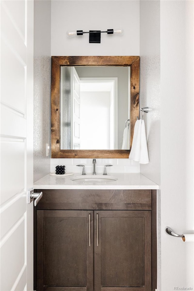 bathroom featuring vanity