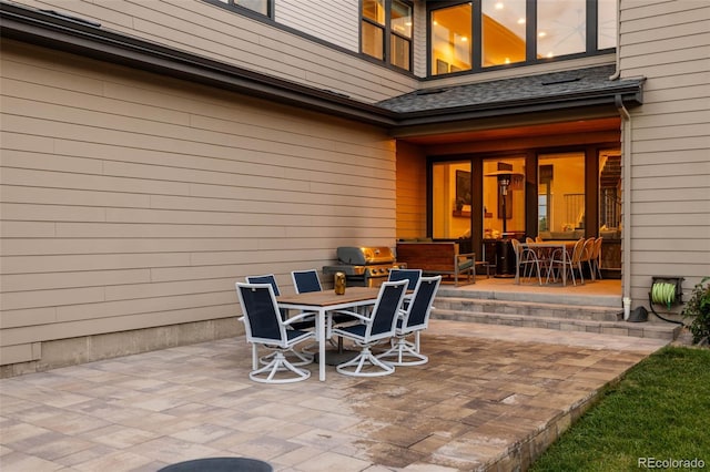 view of patio / terrace featuring grilling area