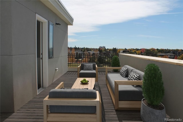 balcony with an outdoor living space