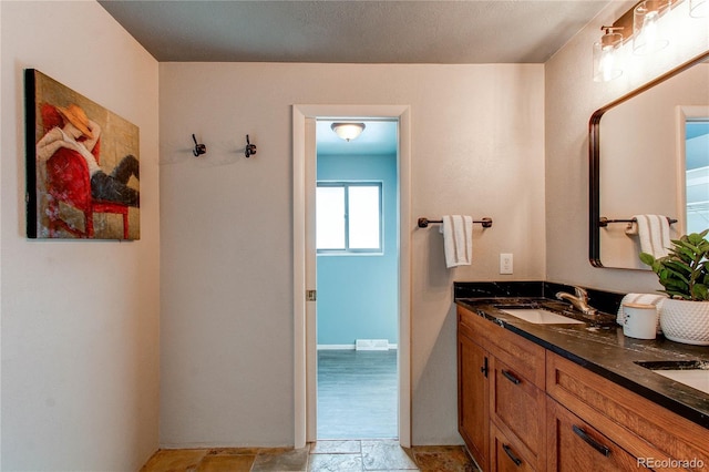 bathroom with vanity