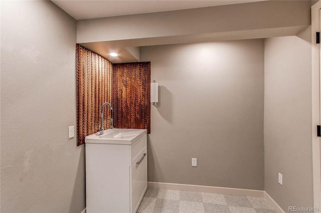 laundry area featuring sink