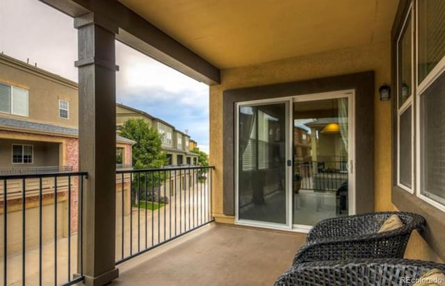 view of balcony